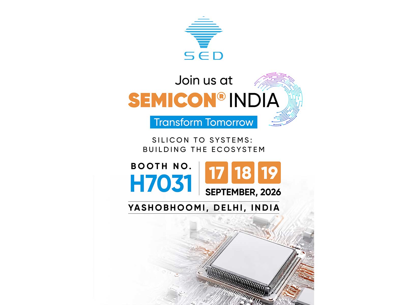 Spray Engineering Devices (SED) to exhibit at SEMICON INDIA 2026