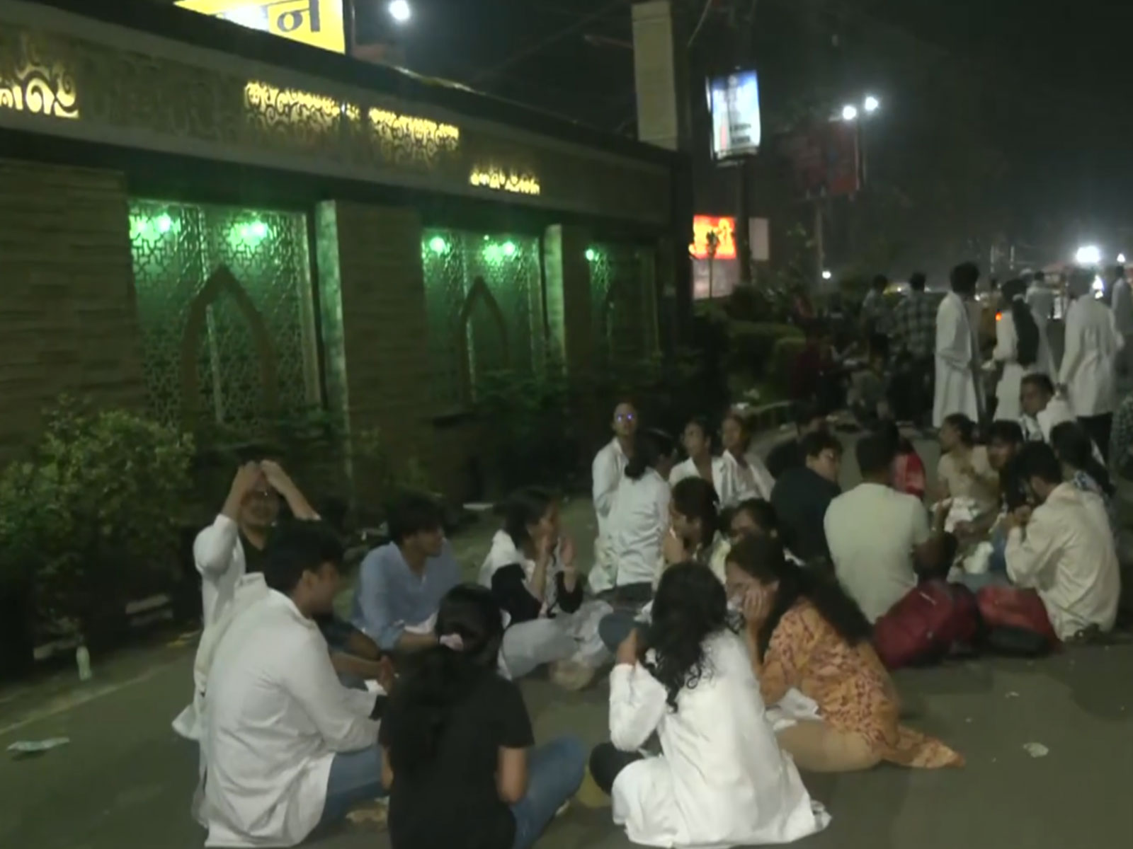 Visual from the protest site (Photo/ANI)