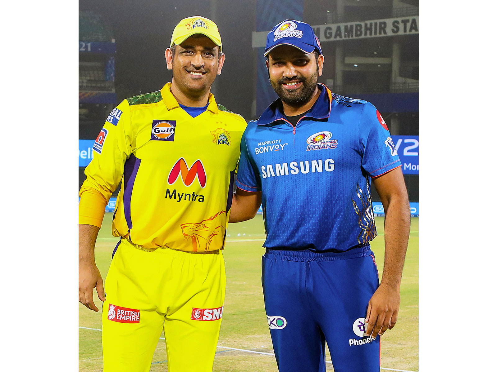 MS Dhoni and Rohit Sharma (Photo; ANI/IPL X)