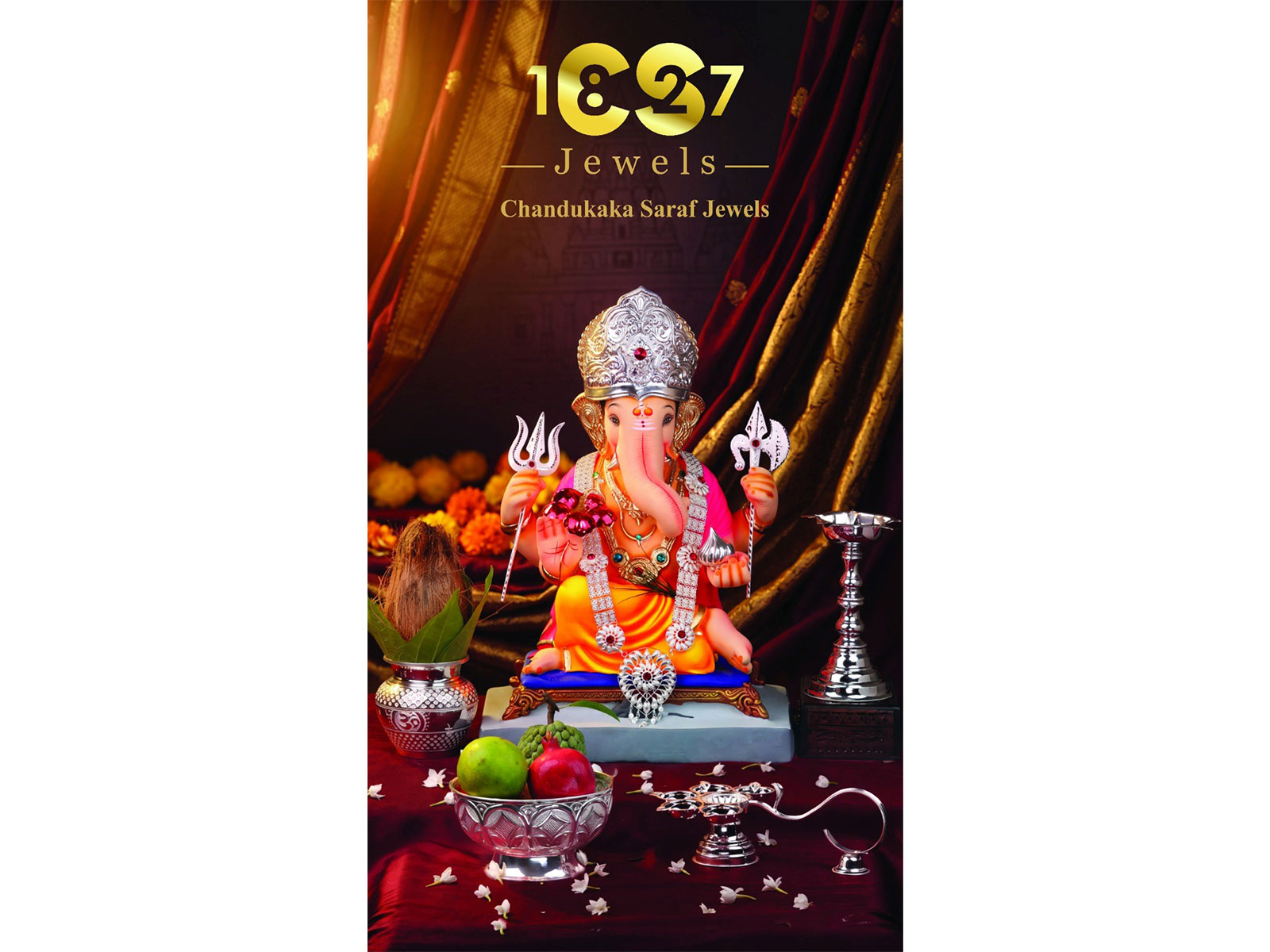 Chandukaka Saraf Jewels: Bringing Tradition Home with Silver Ganpati Articles