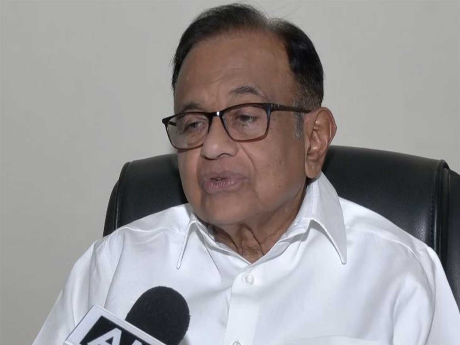 Senior Congress leader and Rajya Sabha MP P Chidambaram (Photo/ANI)