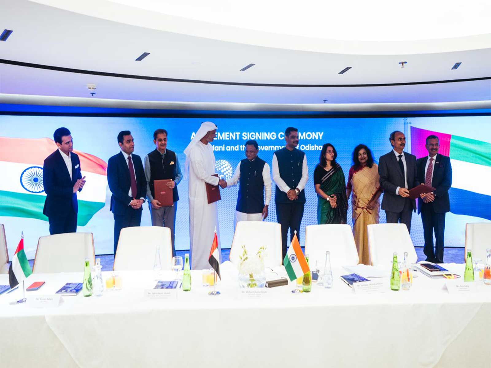 Odisha CM Mohan Charan Majhi at an agreement signing ceremony during the UAE investors’ meet in Abu Dhabi (Photo/ Department of Industries, Govt of Odisha)