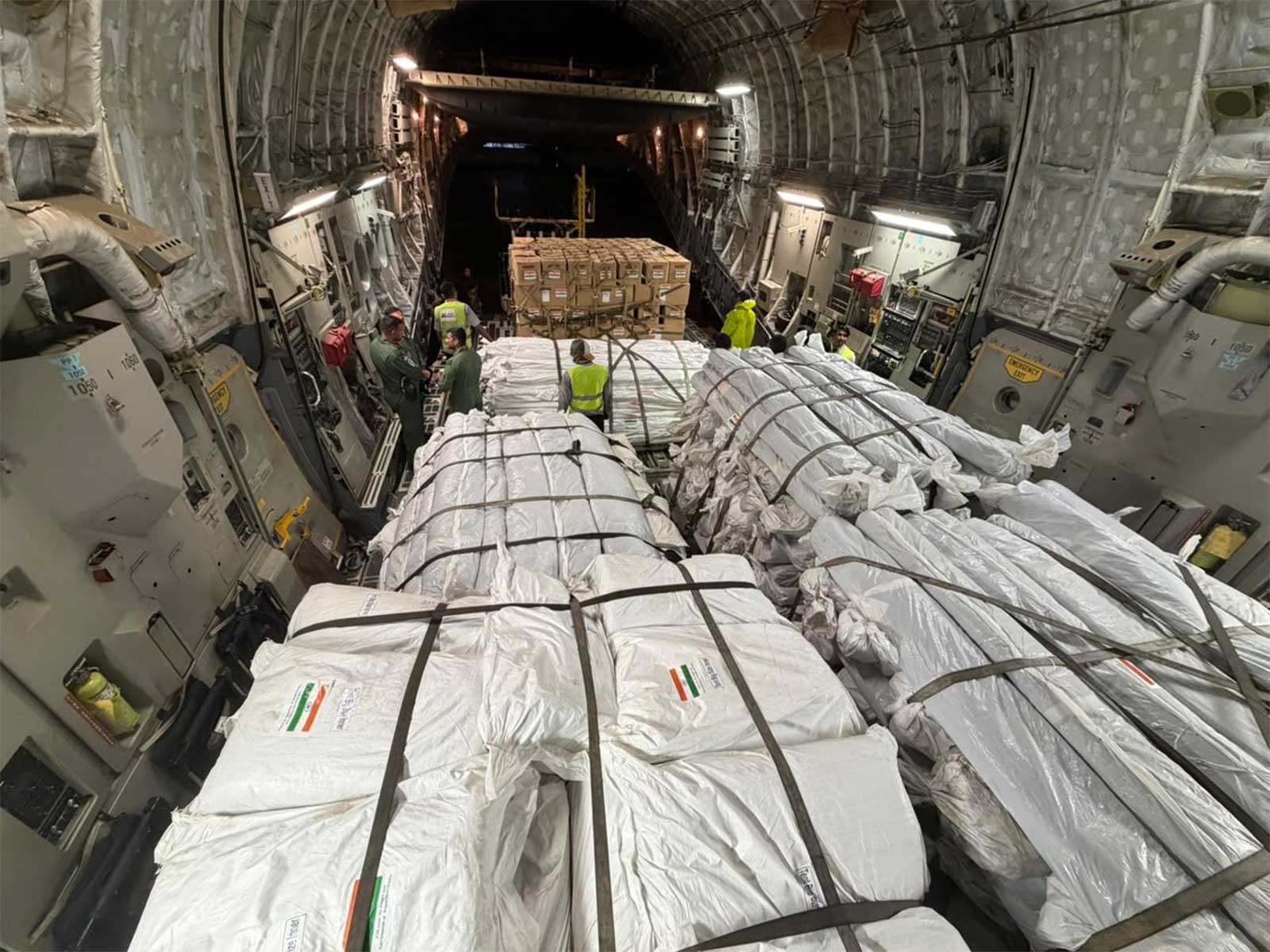 8th IAF aircraft carrying 35 tonnes of essential relief and rescue supplies arrives in Nepal (Photo/X/@MEAIndia)