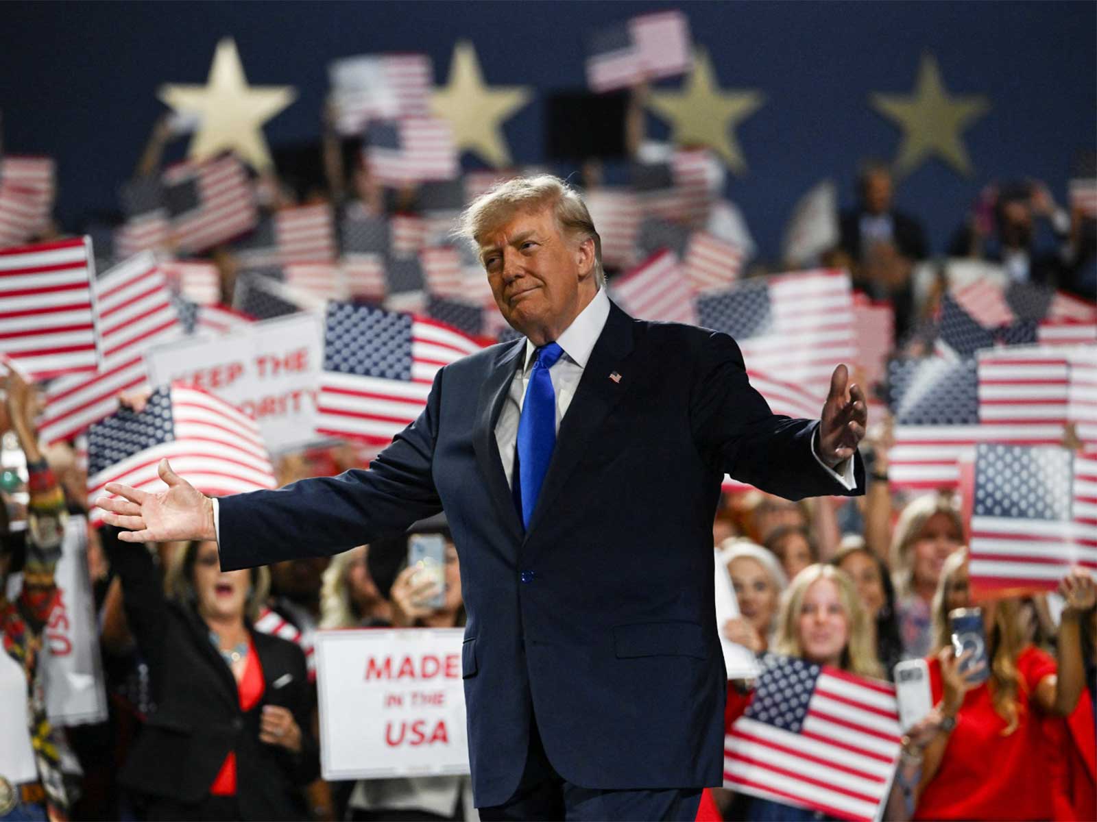 US President Donald Trump speaks at the 2026 Republican Convention (Photo/Reuters)