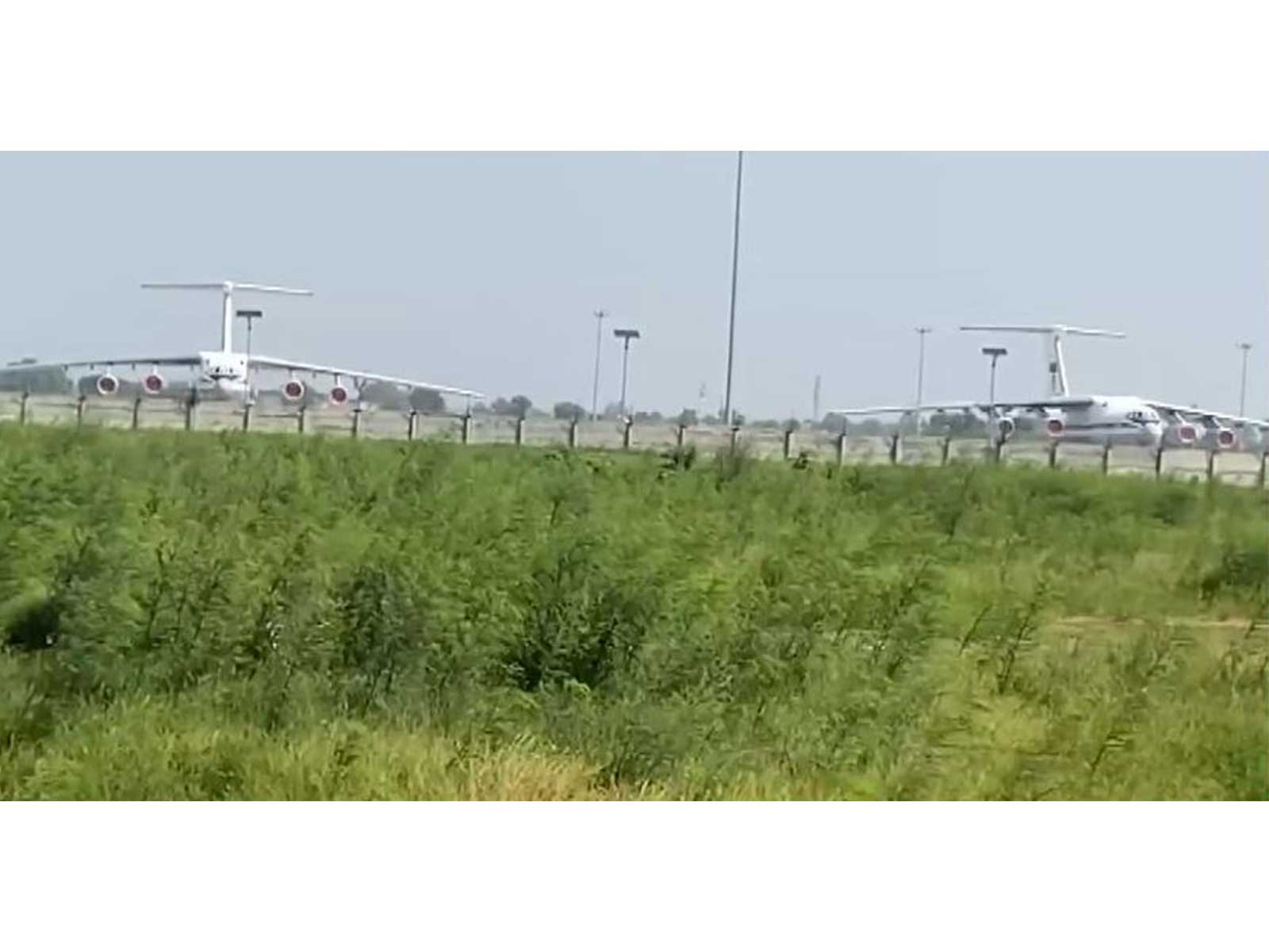 Russian transport planes arrive at Noida International Airport (Photo/ANI)