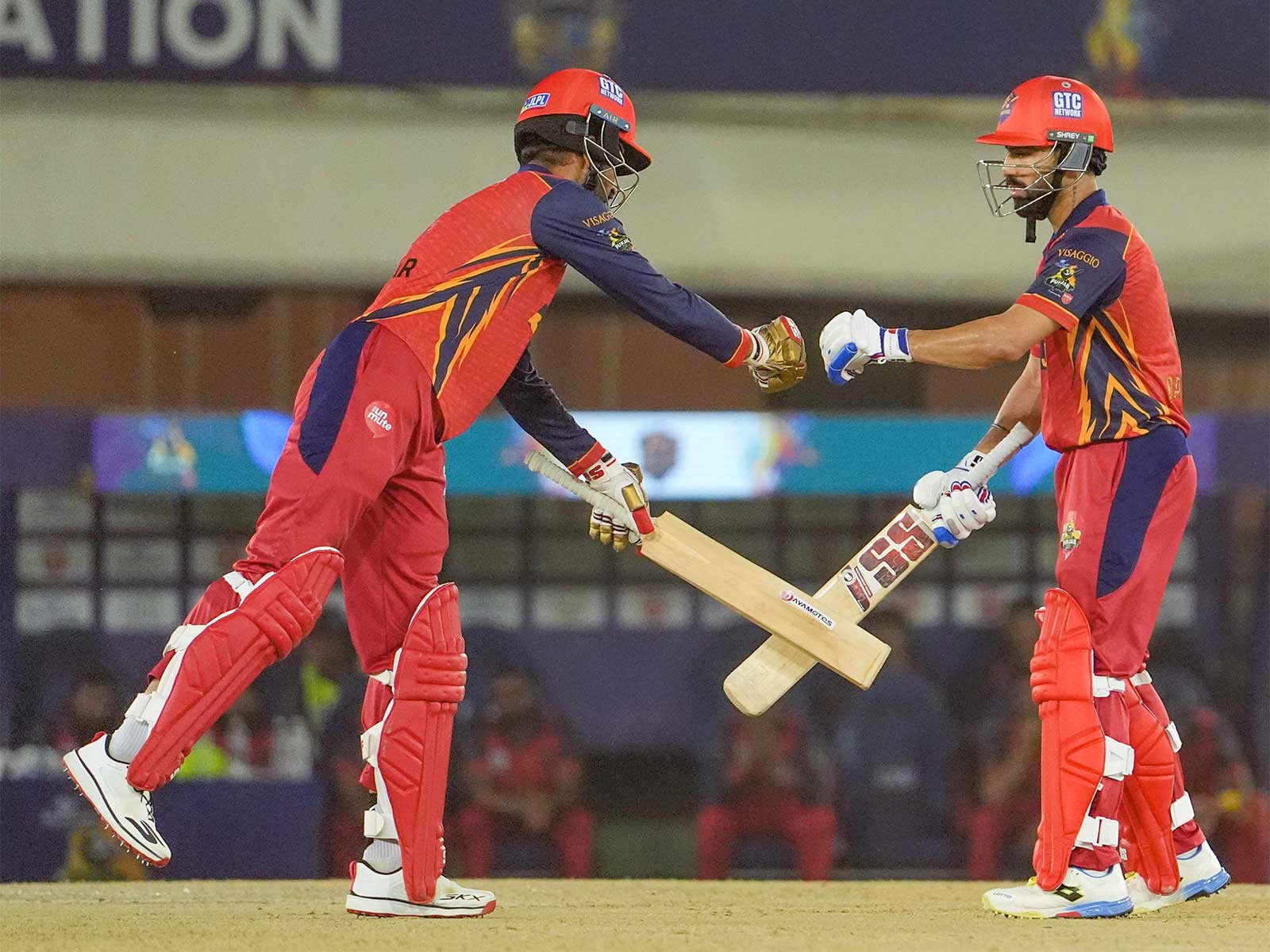 Mohali Kings players in a Sher-E-Punjab T20 League match. (Photo: Sher-E-Punjab T20 League)