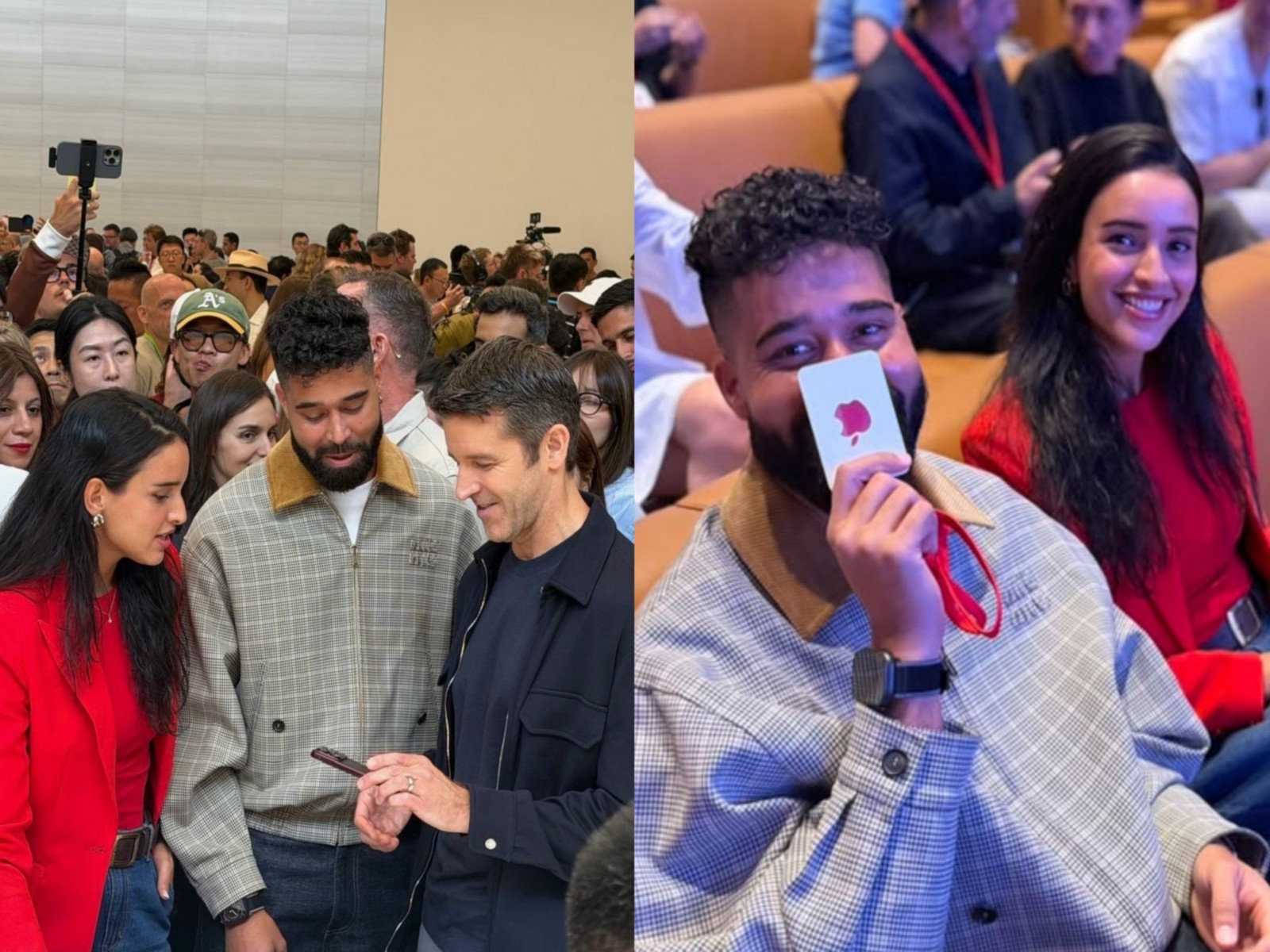 AP Dhillon, Triptii Dimri attend Apple event (Photo/Instagram@tripti_dimri/AP Dhillon team)