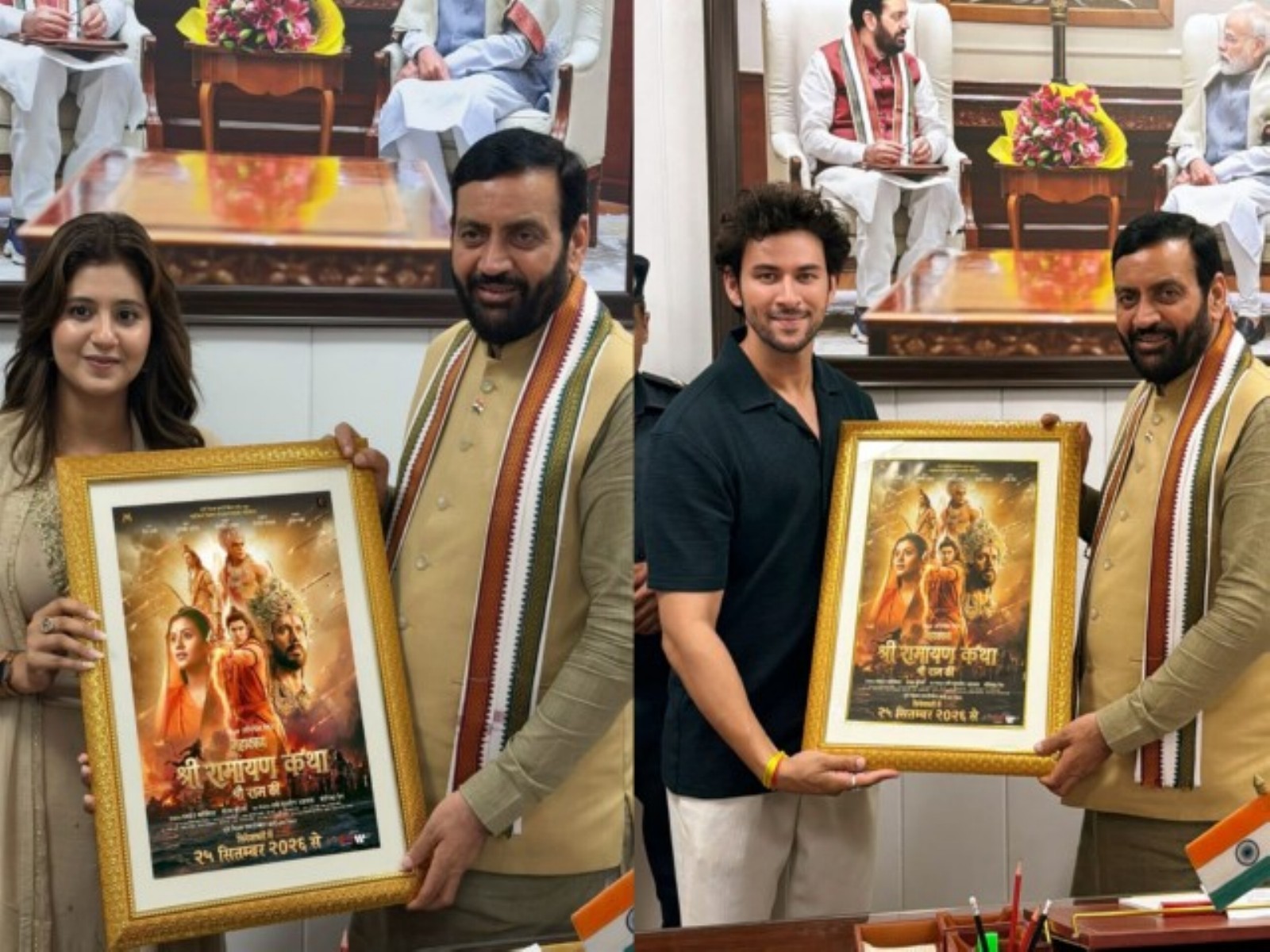 Haryana CM unveils 'Mahakavya Shri Ramayan Katha' poster (Photo/Film PR team)