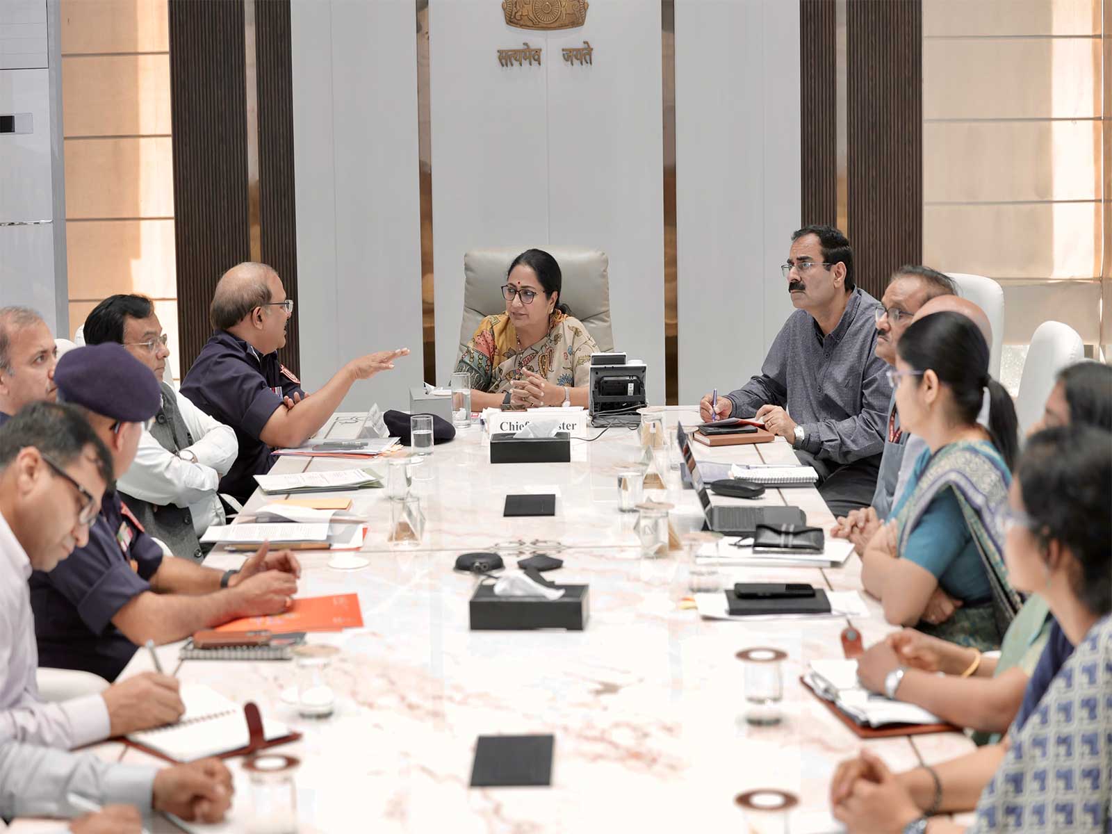 Meeting chaired by Chief minister Rekha Gupta (Photo/CMO Delhi)
