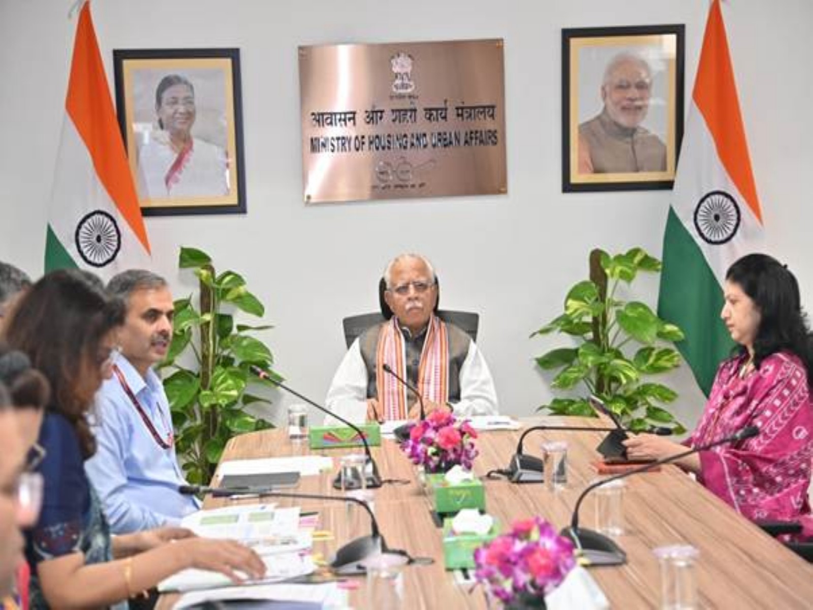 Union Minister Manohar Lal chaired a high-level meeting (Photo/PIB)