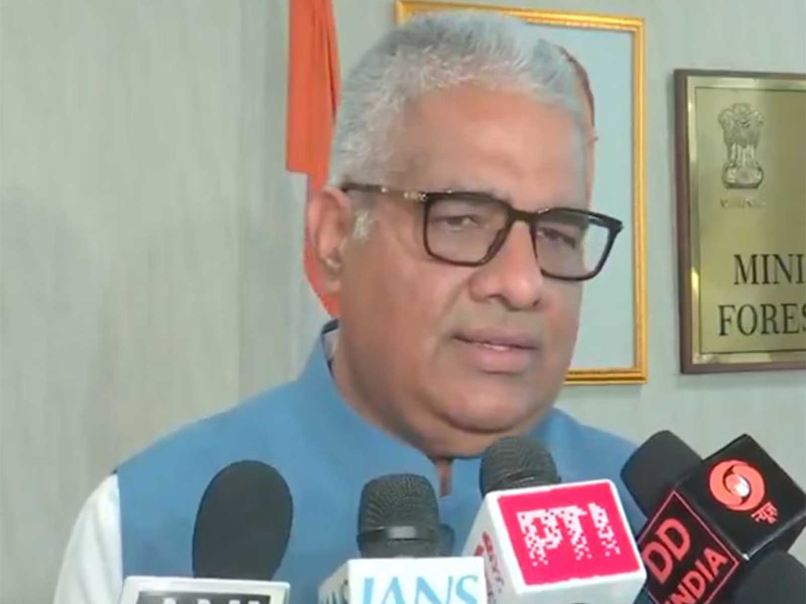 Union Minister for Environment, Forest and Climate Change Bhupender Yadav (Photo/ANI)