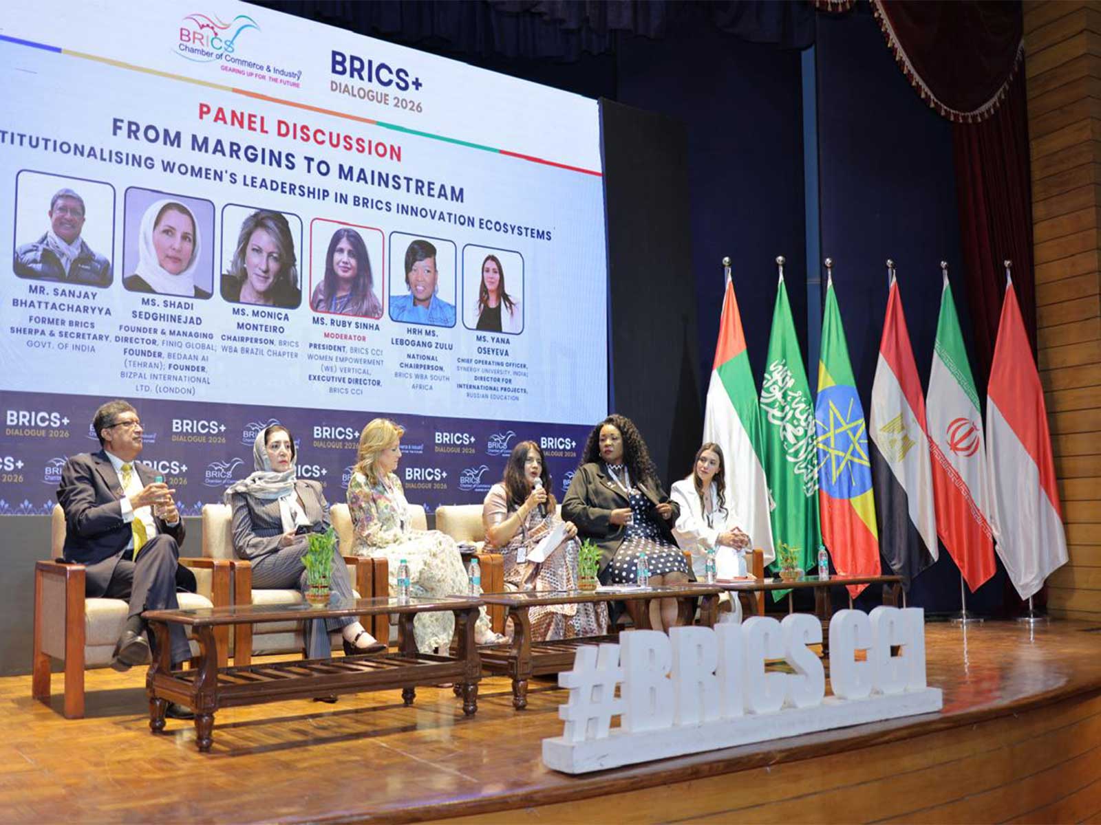 Panel discussion on women’s leadership at the BRICS+ Dialogue 2026 in New Delhi (Photo/BRICS CCI WE)