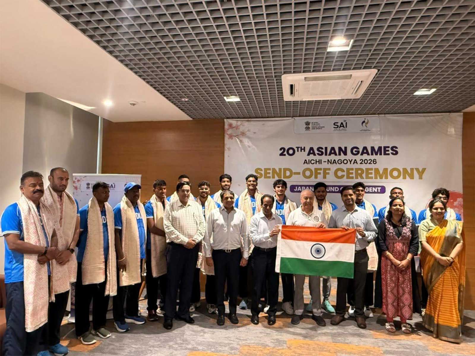 Indian swimming team got a warm send-off ahead of Asian Games (Photo: SAI Media)