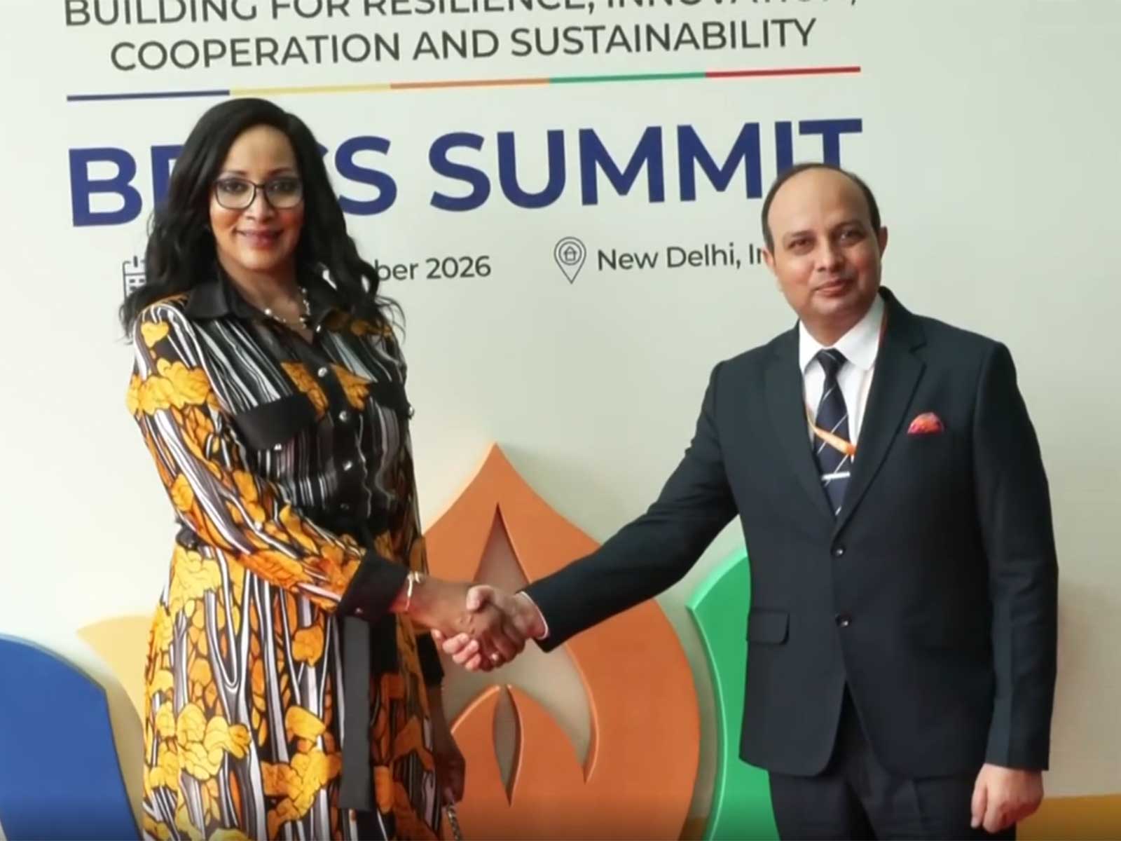 Nigerian Foreign Affairs Minister Bianca Odumegwu-Ojukwu arrives in New Delhi ahead of BRICS Summit (Photo/ANI)