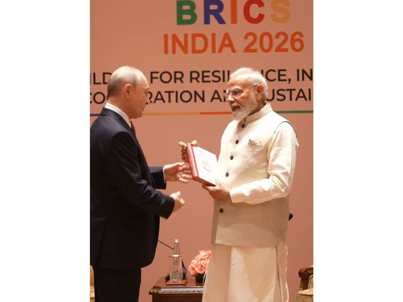 PM Modi with Russian President Vladimir Putin (Photo/ANI)