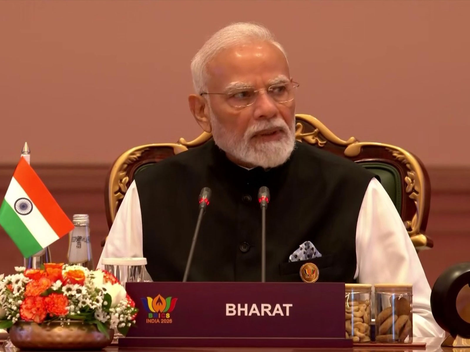 Prime Minister Narendra Modi at 18th BRICS Summit in New Delhi (Photo/ANI-DD)