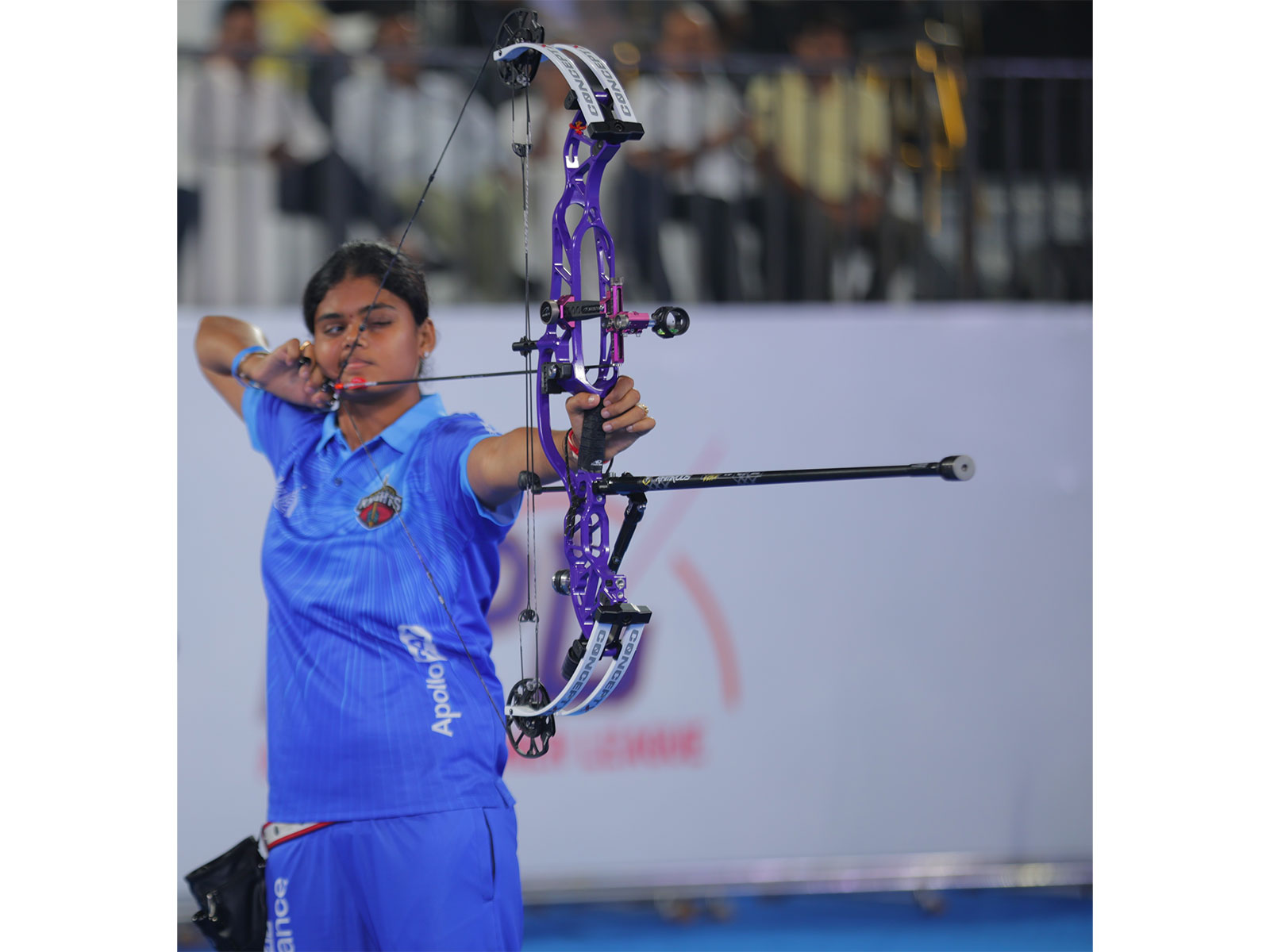 Jyothi Surekha Vennam in action for Kakatiya Knights during season one of APL (Photo: APL)