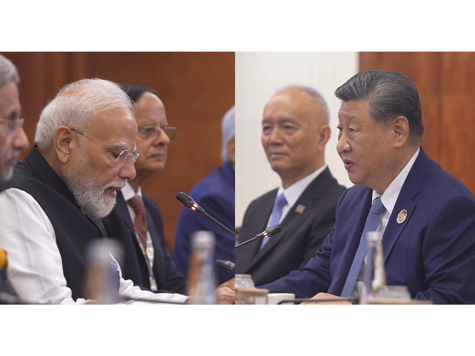 PM Narendra Modi and Chinese President Xi Jinping during the bilateral meet (Photo/ANI)