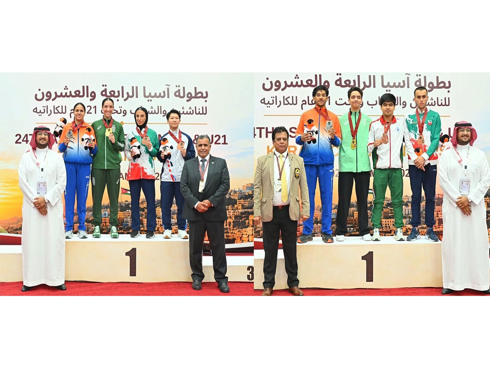 CISF karate players win silver medals at Asian Karate Championship in Jordan (Photo: CISF)
