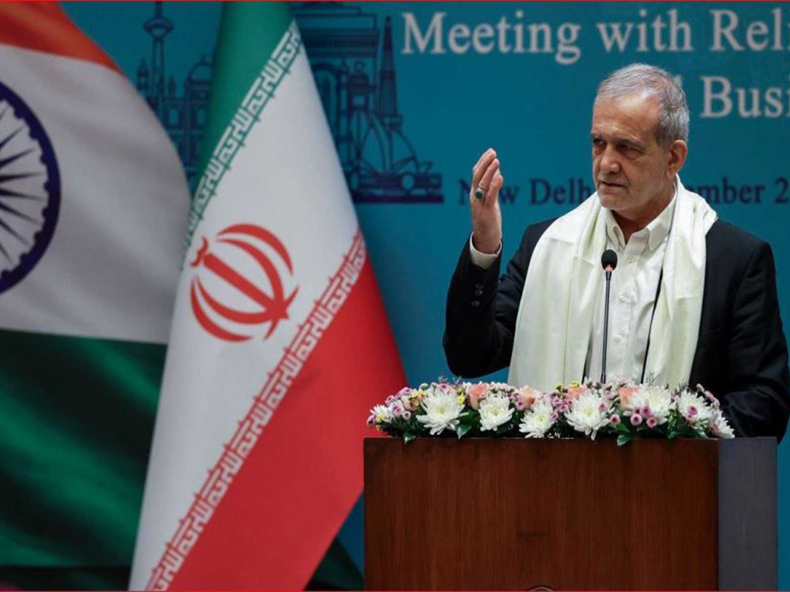 Iranian President Masoud Pezeshkian (Photo/X@Iran_in_India)