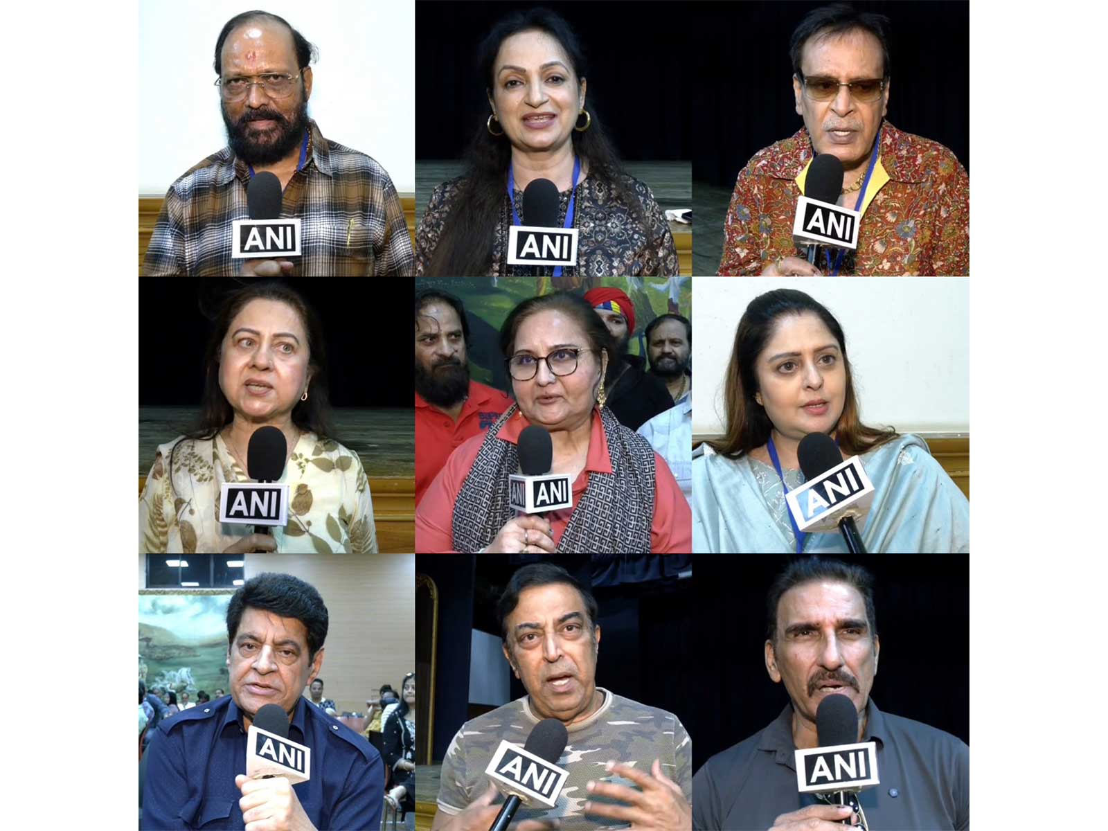 BN Tiwari (FWICE President), actors Upasana Singh (Former CINTAA General Secretary), Deepak Parashar (Former CINTAA Treasure ), Priti Sapru (Chairperson, Cine Artiste Welfare Trust and Gajendra Chauhan among others (Photos/ANI)