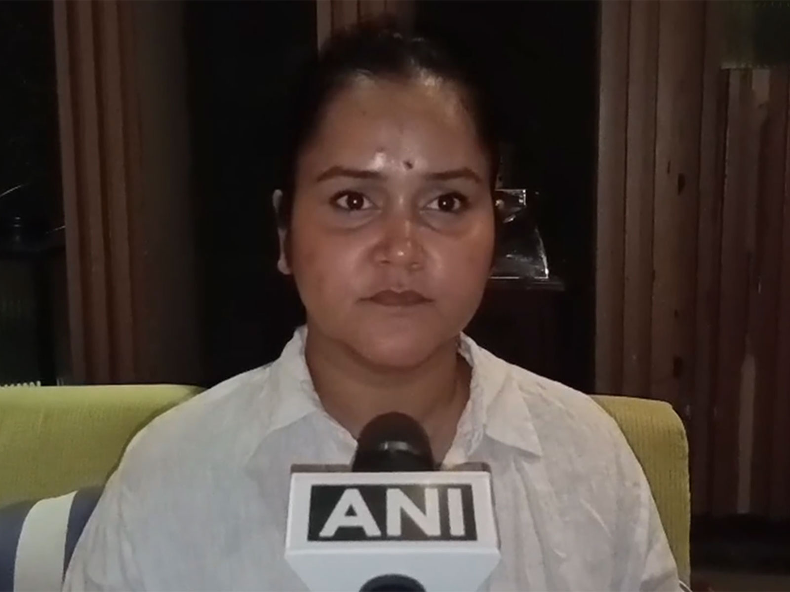 Aishanya Dwivedi wife of Shubham Dwivedi who lost his life in Pahalgam attack (Photo/ANI)
