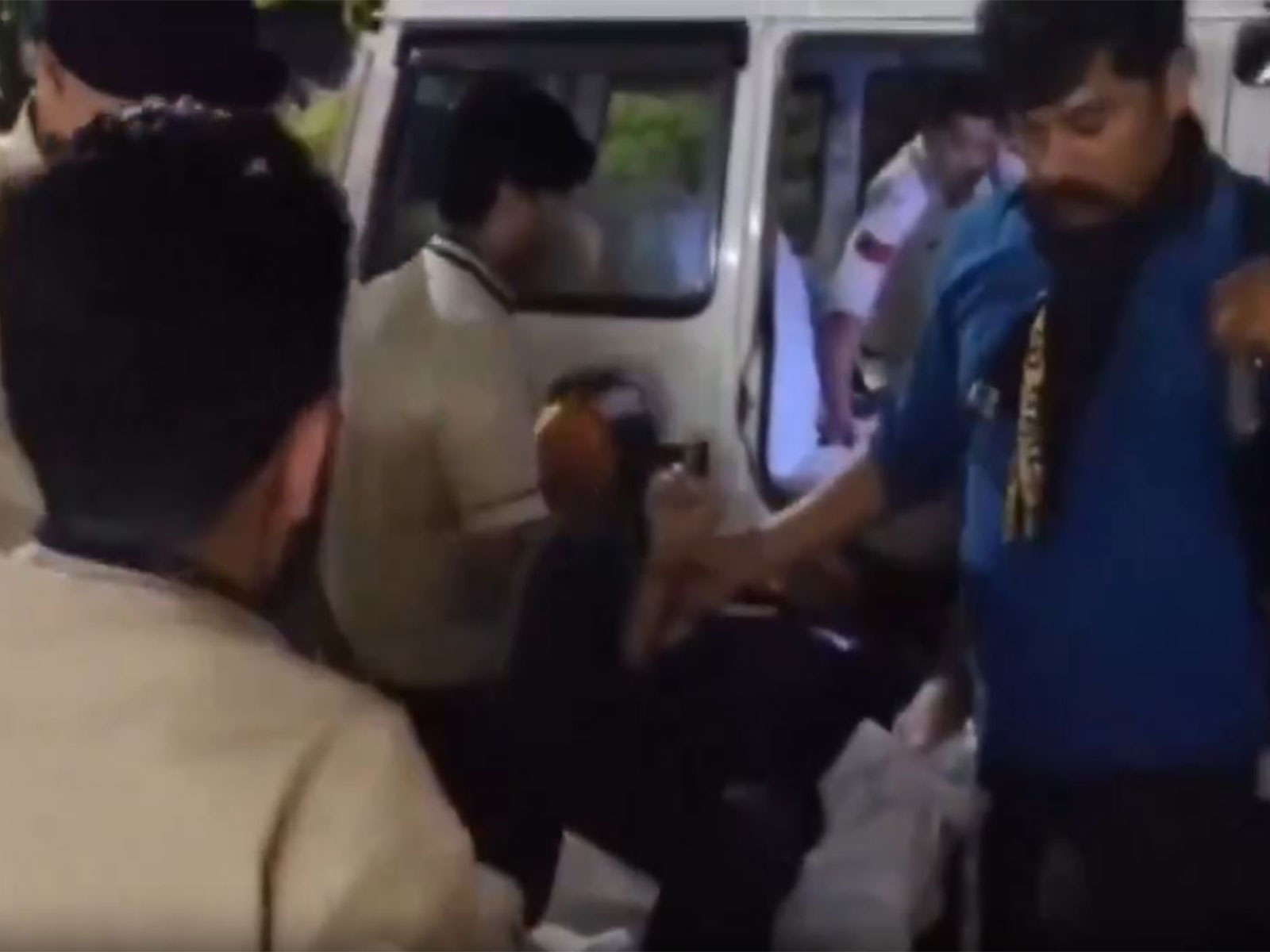 Post encounter, the accused was taken to the hospital for treatment (Photo/Sagar Police)