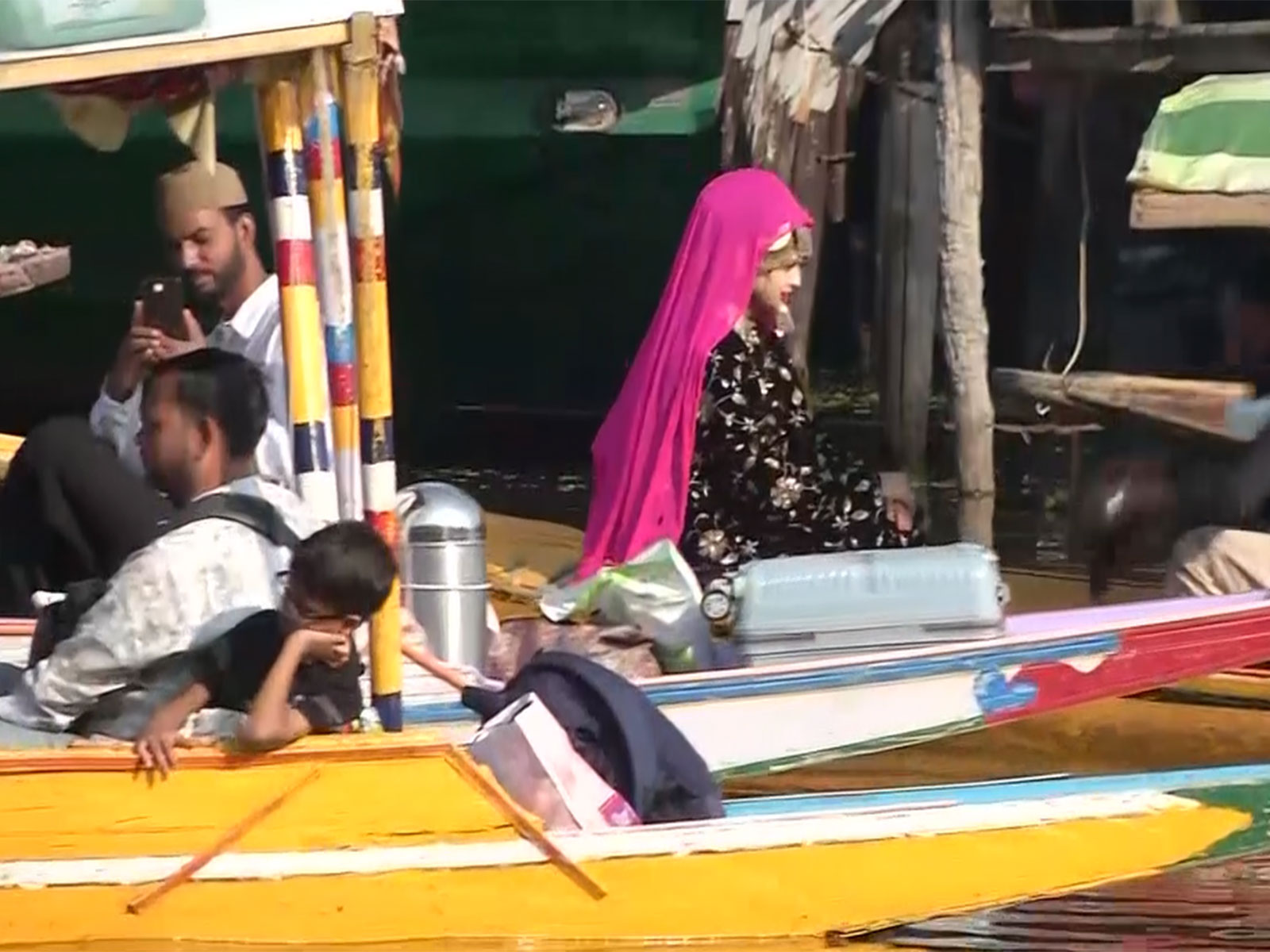 Tourists enjoying Shikara rides (Photo/ANI)