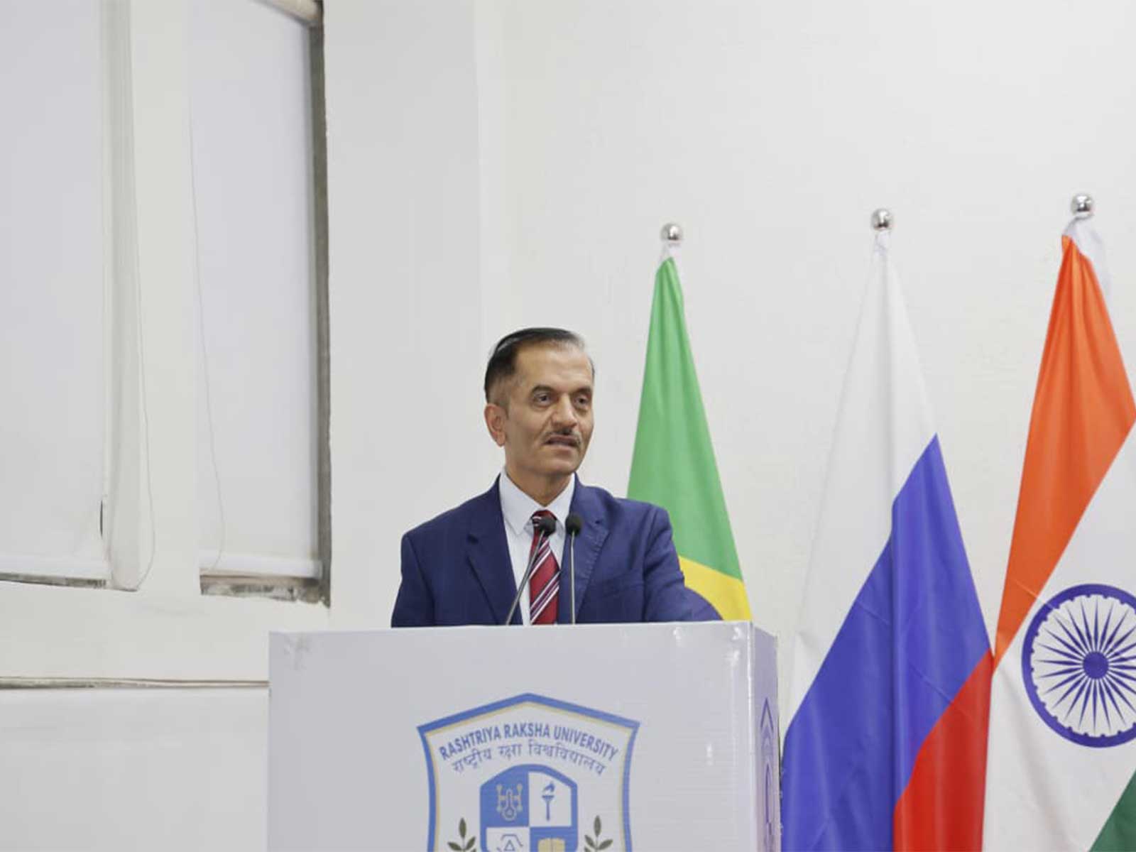 Rashtriya Raksha University Vice-Chancellor Bimal N. Patel (Photo/PIB India)
