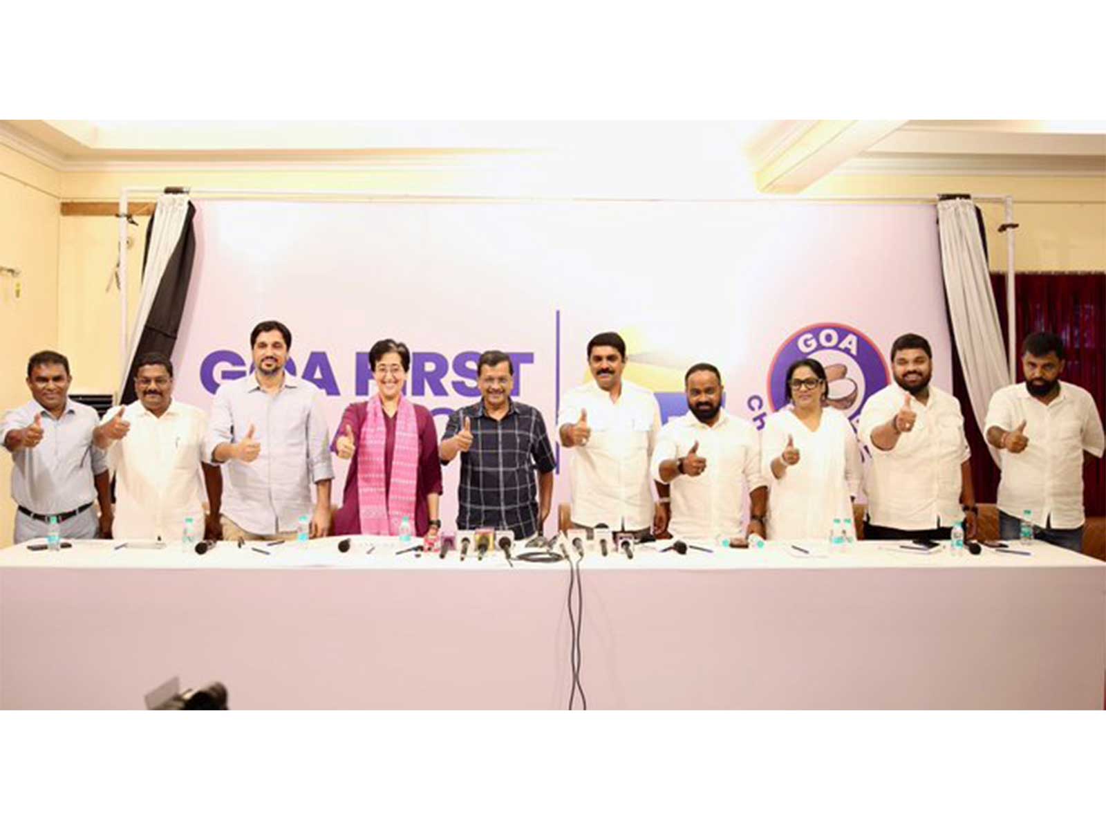Goa first alliance leaders (Photo/X/@ArvindKejriwal)