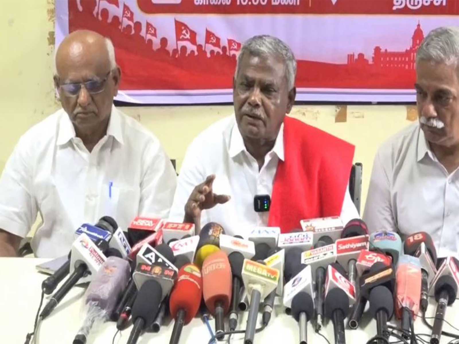 CPI(M) State Secretary Shanmugam (Photo/ANI)