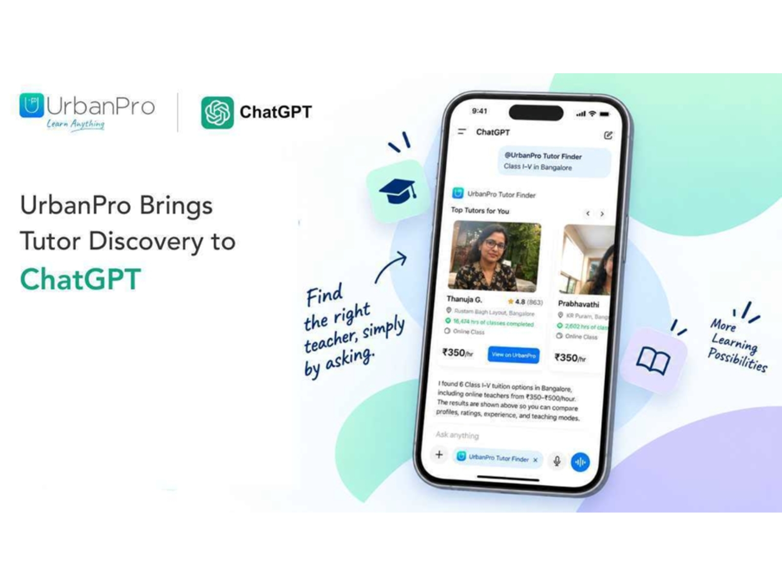 UrbanPro Brings Tutor Discovery to ChatGPT, Rethinking How Learners Find Teachers How Learners Discover Tutors