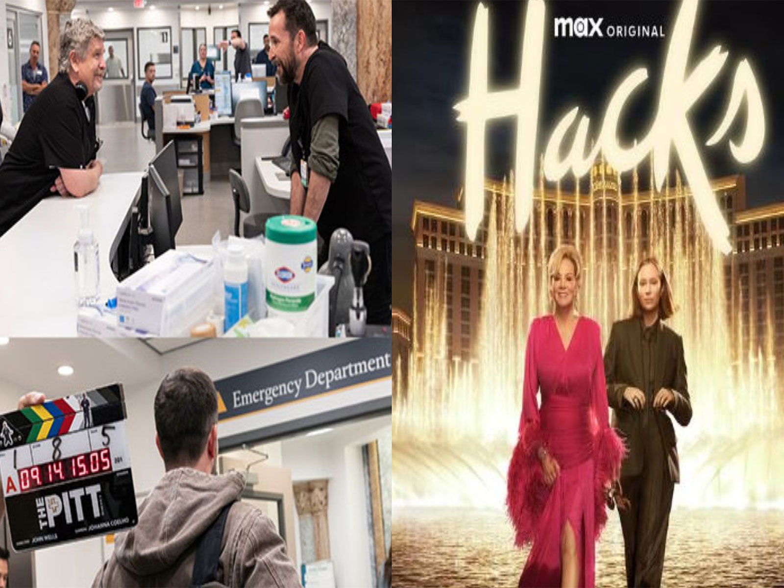 The Pitt (Photo/instagram/@streamonmax) and Hacks (Photo/Instagram@hbomax)