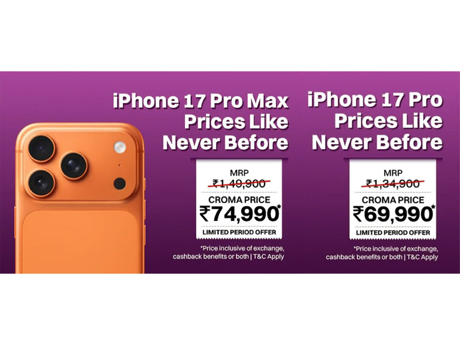 Best iPhone offers available at your nearest Croma Store