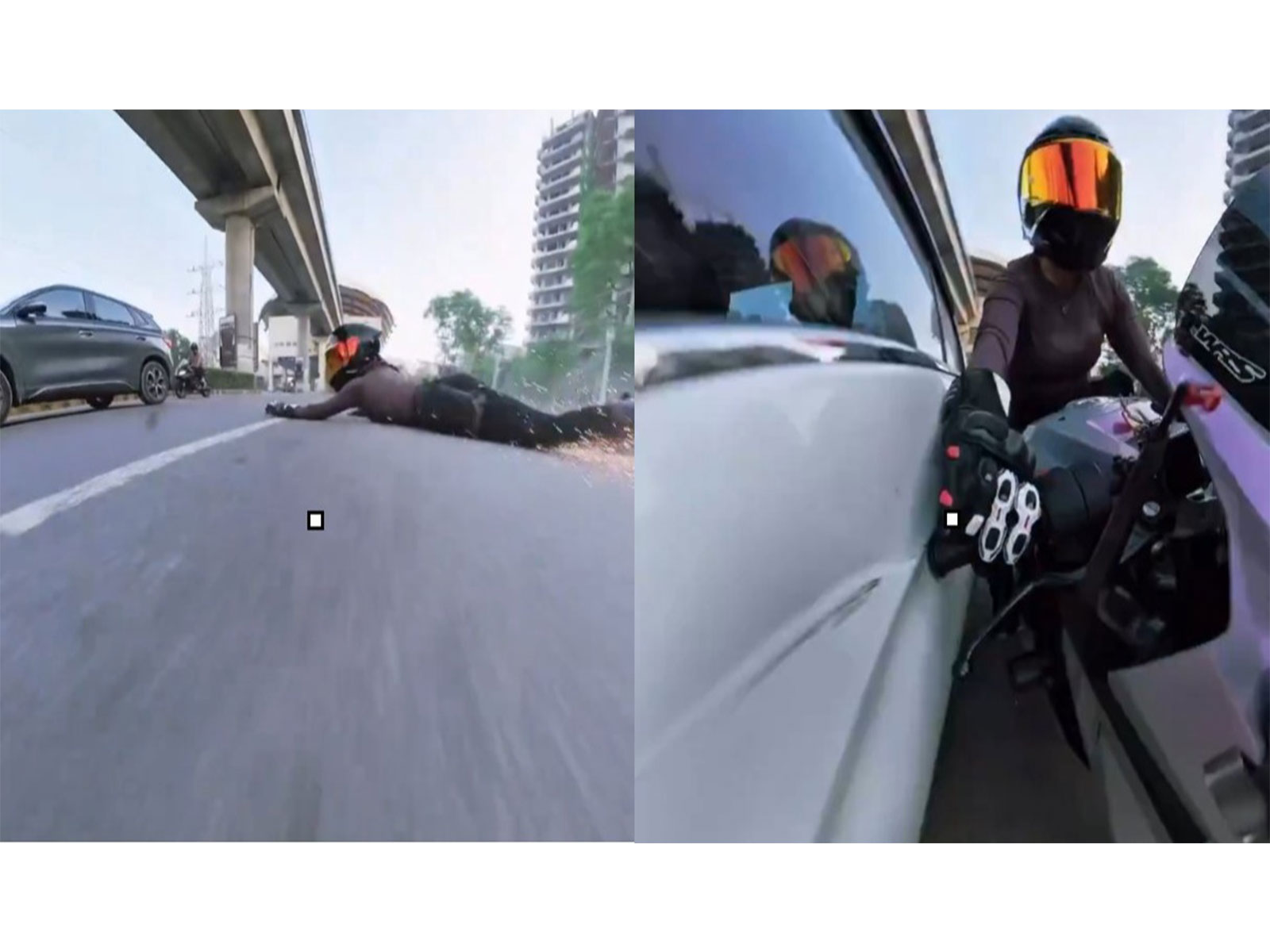 Screengrab of the viral video (Photo: Gurugram Police/Screengrab)