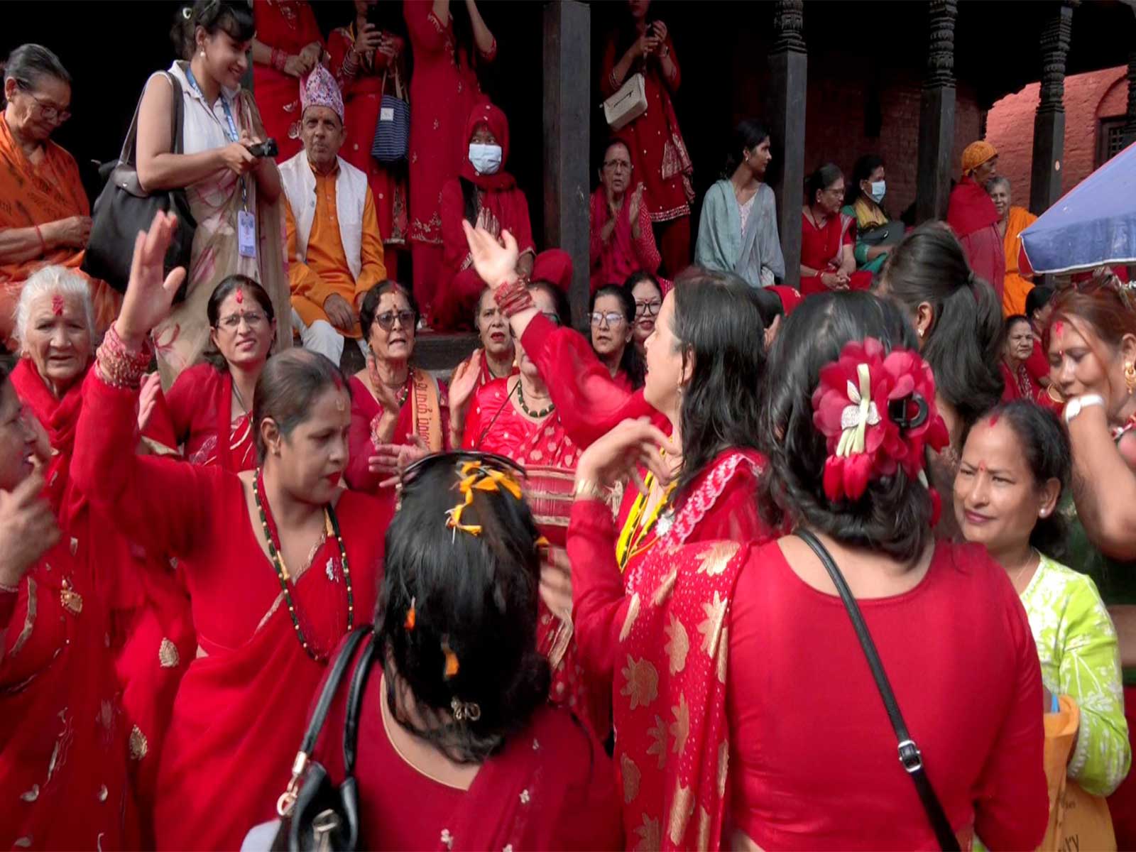 Nepal: Women celebrating Teej festival (Photo/ANI)