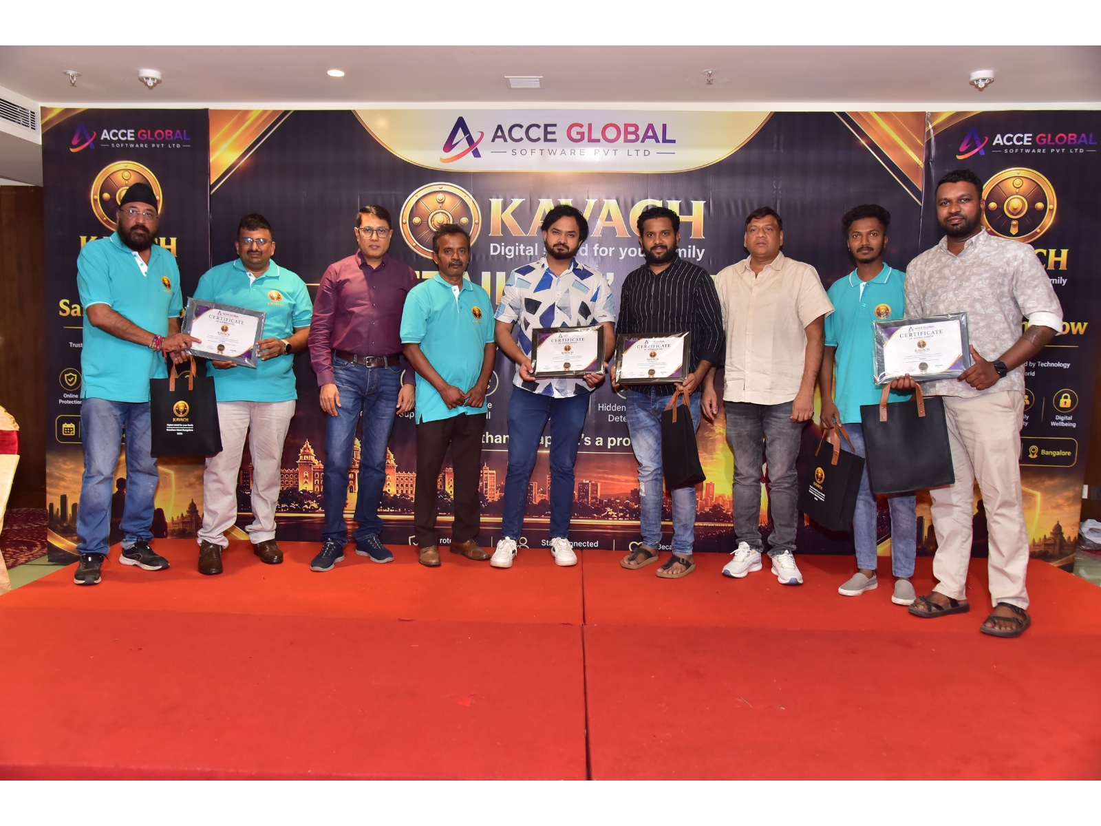 ACCE GLOBAL SOFTWARE PRIVATE LIMITED proudly announces the grand launch of KAVACH in Karnataka