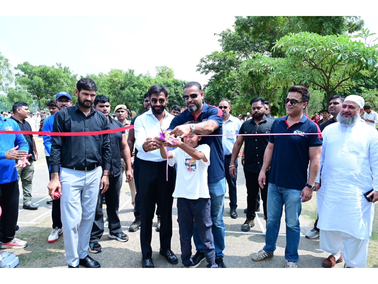 Yusuf Pathan inaugurates the 39th center of Cricket Academy of Pathans (CAP) in Alwar (Rajasthan)