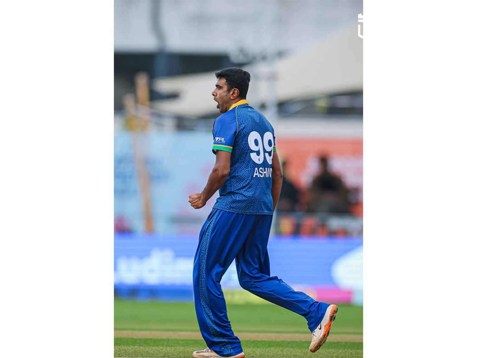 Ravichandran Ashwin in action. (Photo: @dublinguardians Instagram)