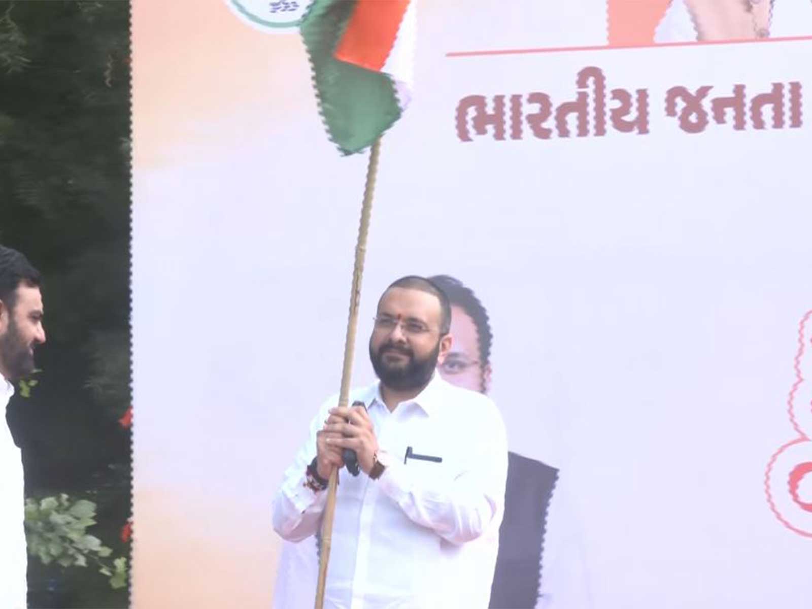 Hemang Joshi, National President of the BJYM (Photo/ANI)