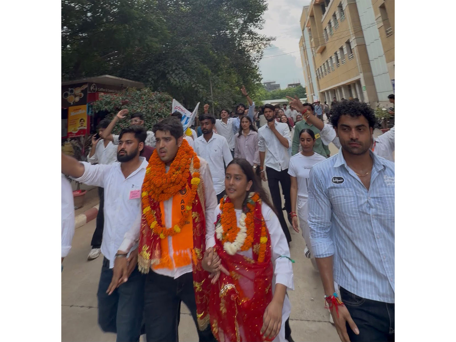 Election campaign intensified ahead of DUSU election (Photo/ANI)