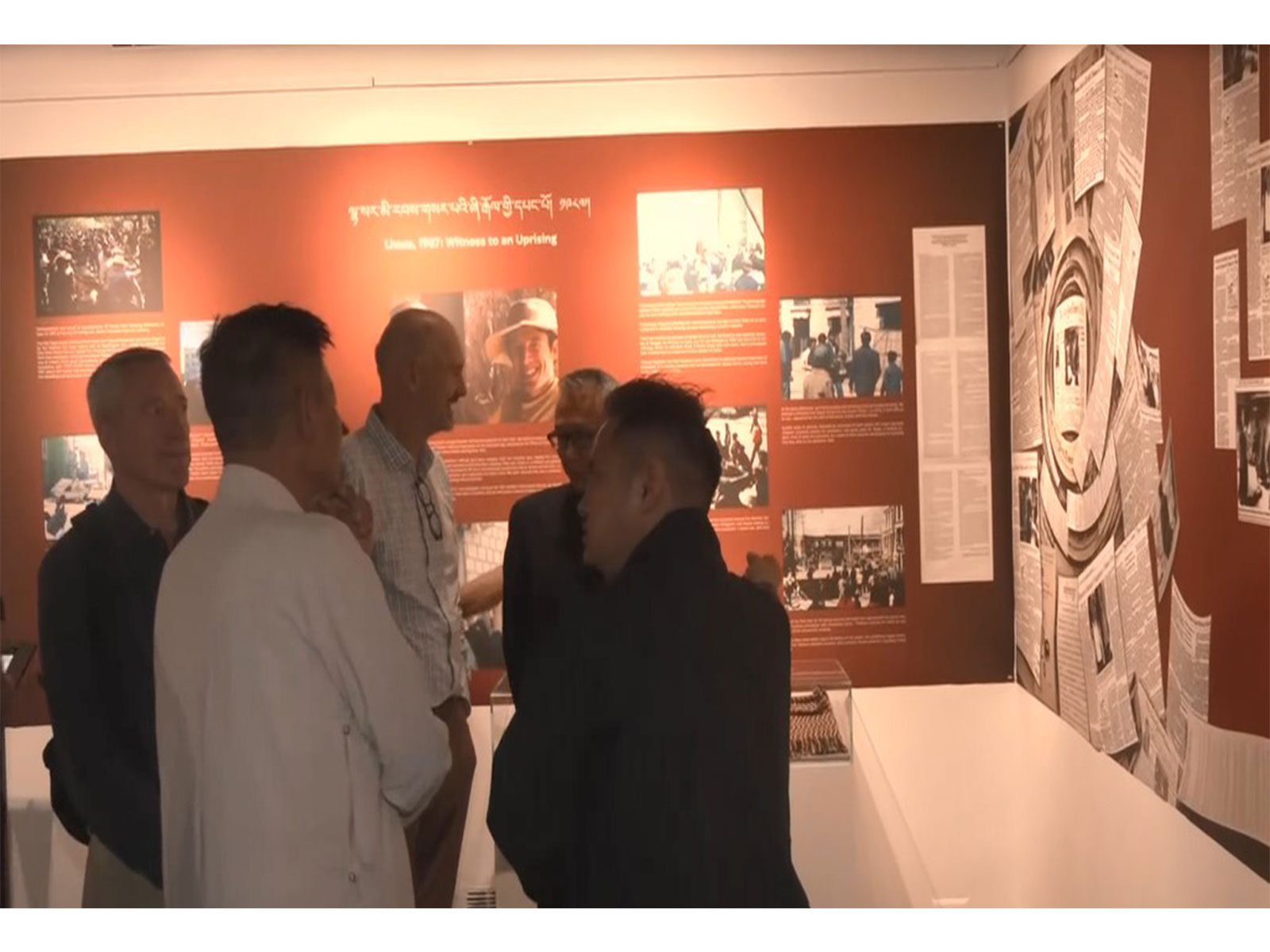 Visitors at the Tibet museum in Dharamshala, Himachal Pradesh (Photo/ANI)
