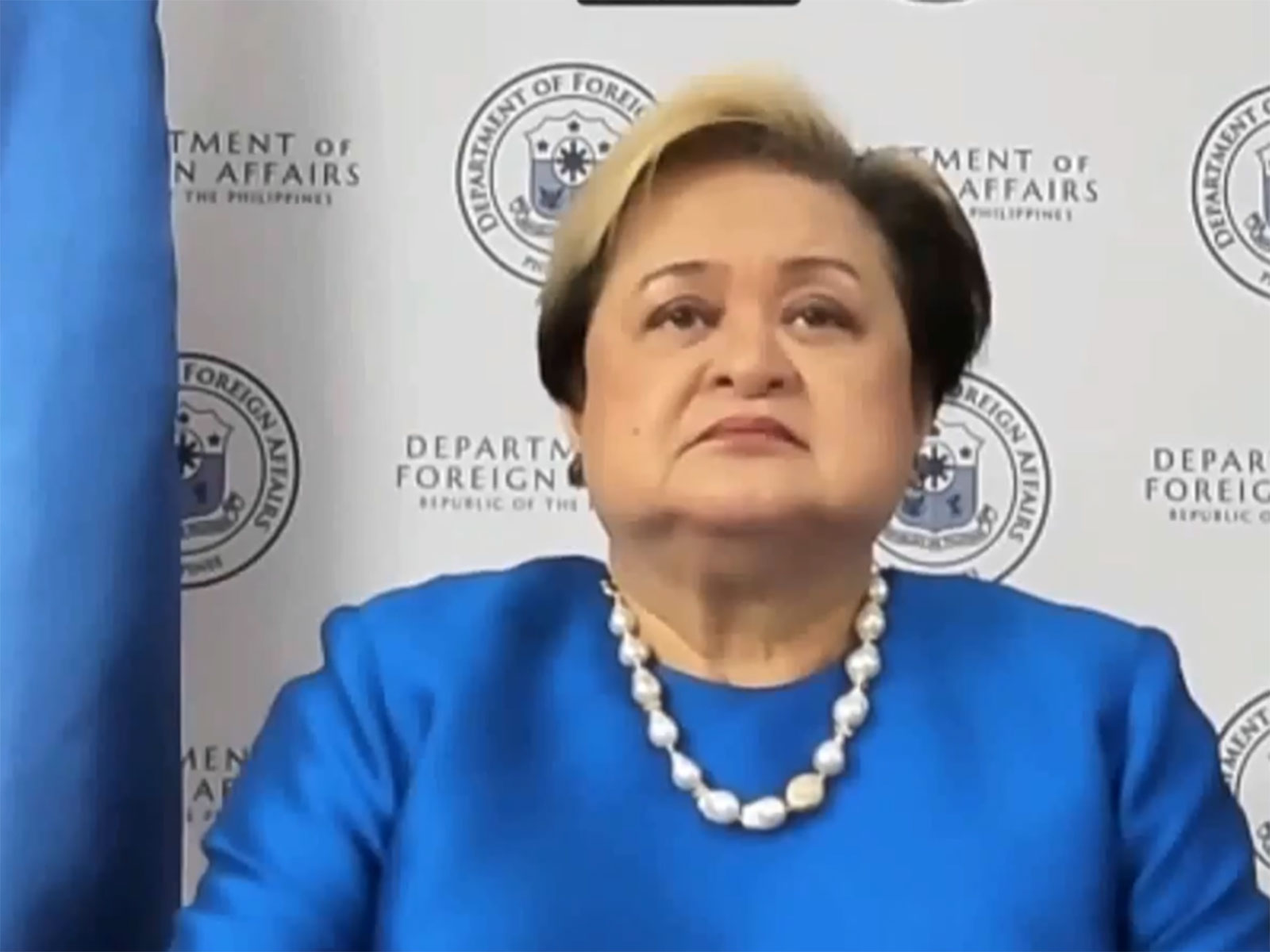 Philippines’ Foreign Secretary Ma Theresa P Lazaro