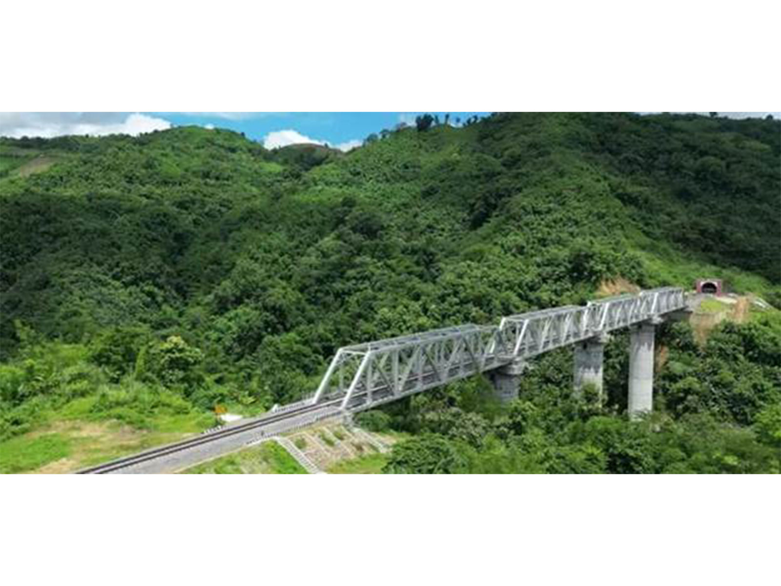 The Bairabi-Sairang line carries the national railway network across Mizoram’s challenging hill terrain (Photo/PIB)