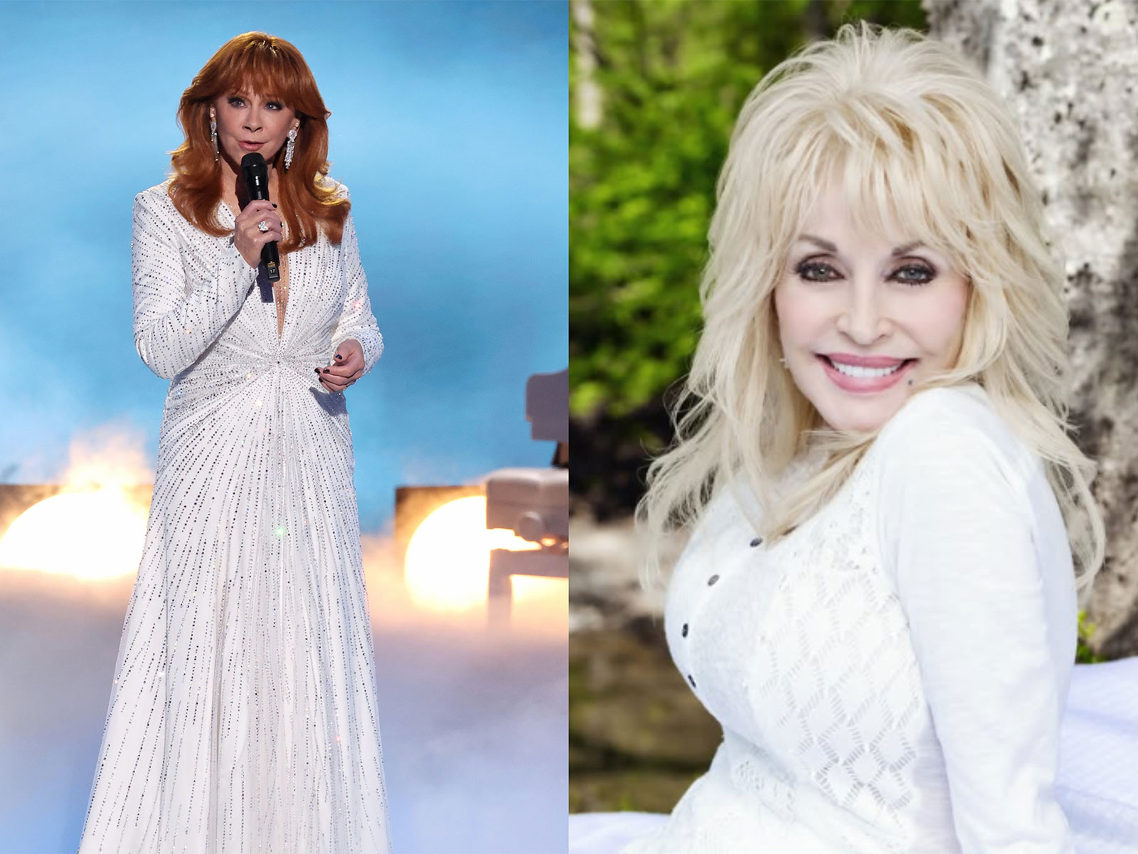 Reba McEntire, Dolly Parton (Photo/@televisionacad,@dollyparton)