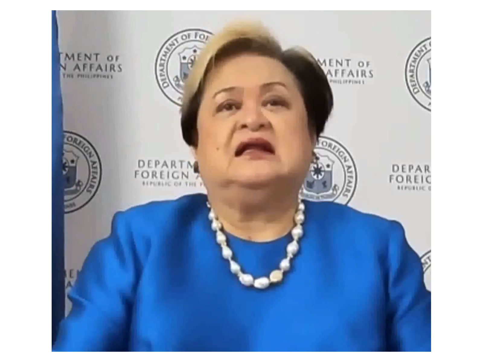 Philippine Foreign Secretary Ma Theresa P Lazaro (Photo/ANI)