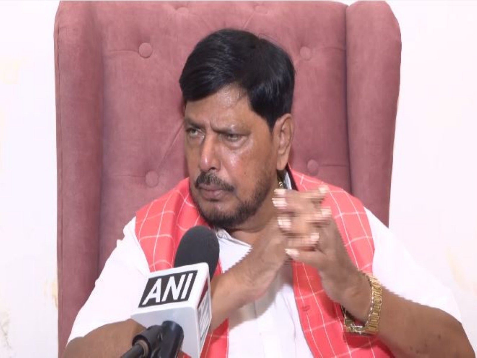 Union Minister of State for Social Justice and Empowerment Ramdas Athawale (Photo/ANI)
