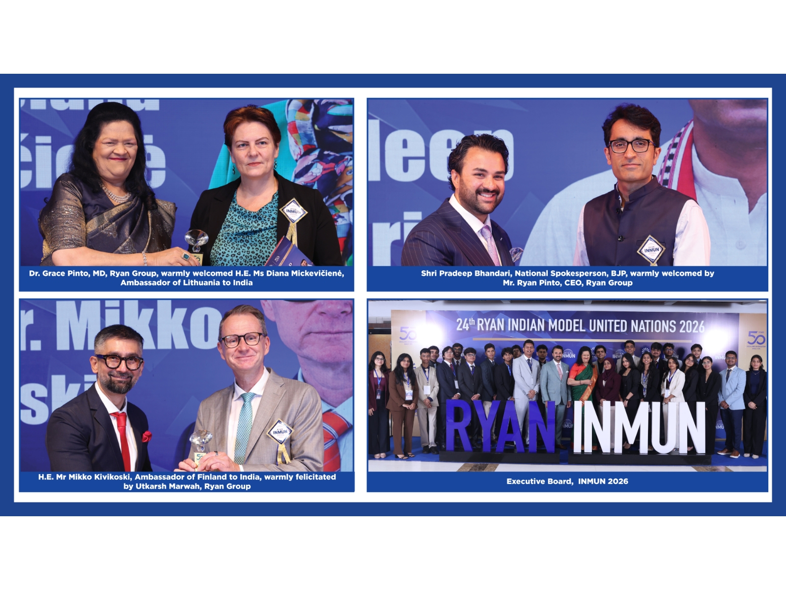 Ryan Group of Schools Hosts the 24th Indian Model United Nations in the Capital