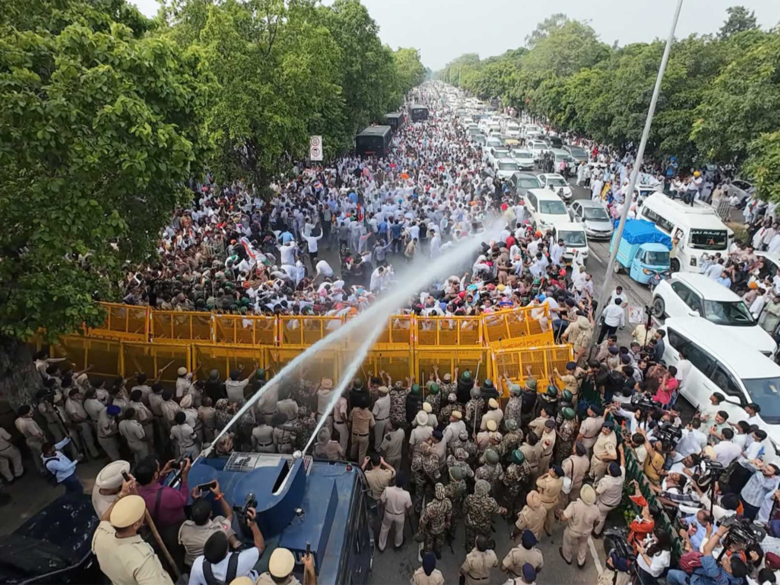 Punjab Congress protest (Photo/ANI)