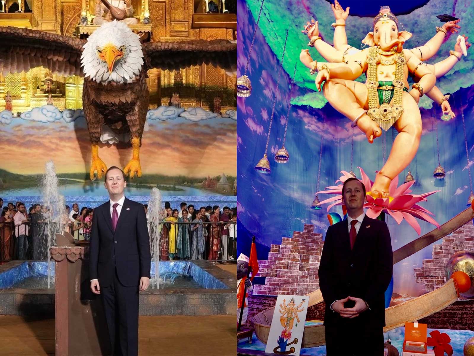 US Ambassador Sergio Gor visits Lalbaugcha Raja, Mumbai Cha Raja pandals (Photo/X@USAmbIndia)